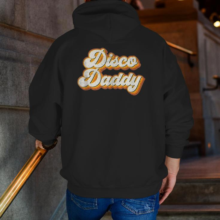 Mens Disco Daddy Retro Matching 60'S 70S Party Costume Dad Zip Up Hoodie Back Print