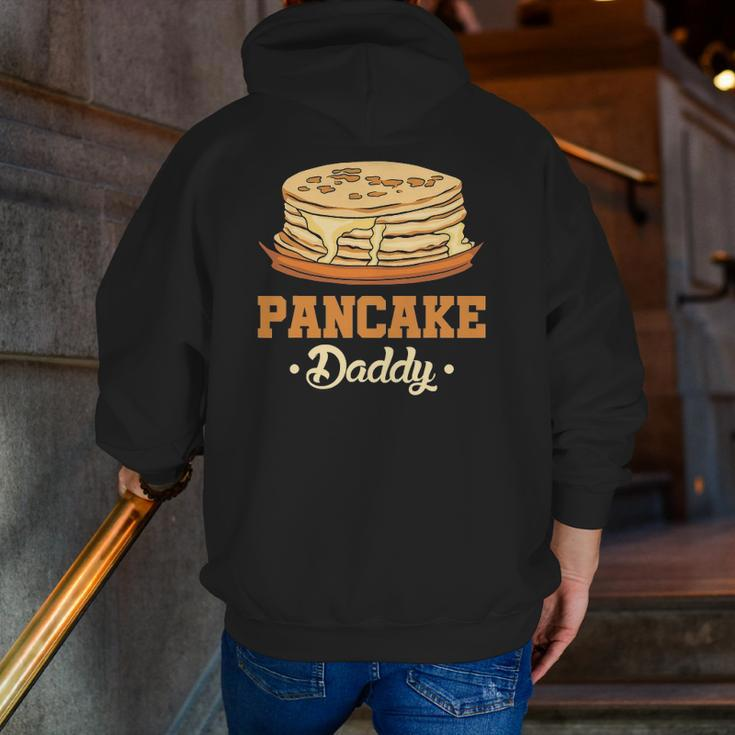 Mens Pancake Daddy Breakfast Food Pancake Maker Men Pancake Zip Up Hoodie Back Print