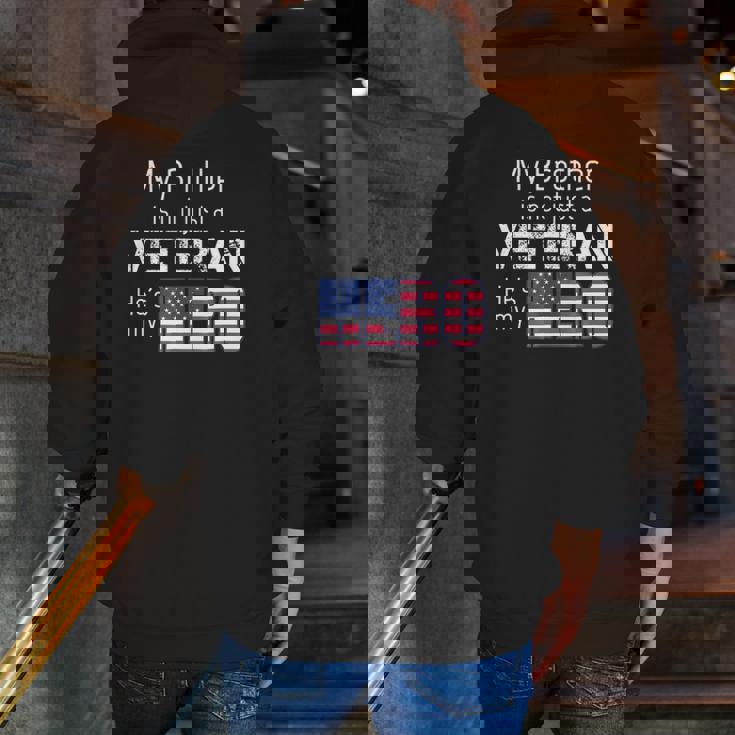 Military Family Veteranmy Brother Us Veteran My Hero Zip Up Hoodie Back Print Military Family Veteranmy Brother Us Veteran My Hero Zip Up Hoodie Back Print