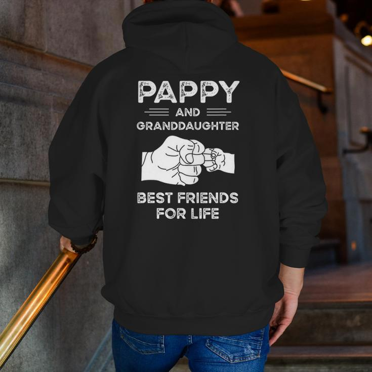 Pappy And Granddaughter Best Friends For Life Matching Zip Up Hoodie Back Print