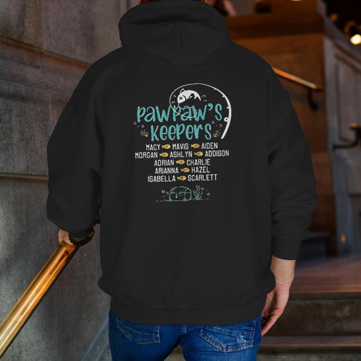Pawpaw Grandpa Shirt Pawpaw Zip Up Hoodie Back Print