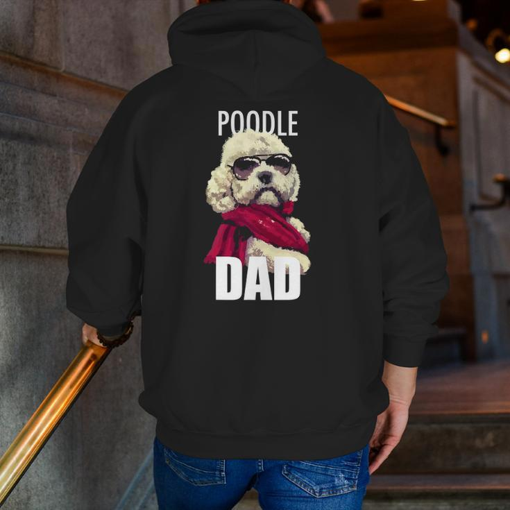 Poodle Dad Dogtee Zip Up Hoodie Back Print