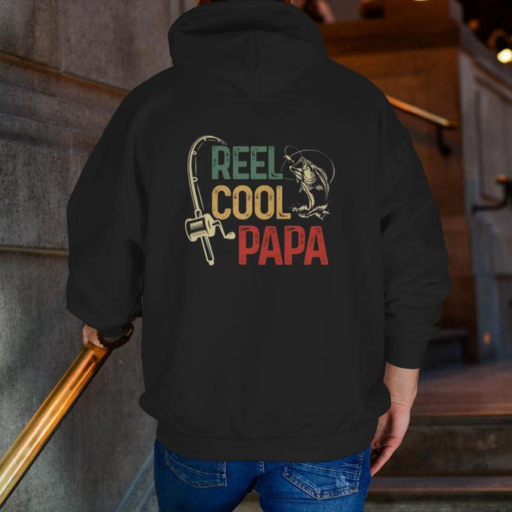 Reel Cool Reel Cool Papa Zip Up Hoodie Back Print