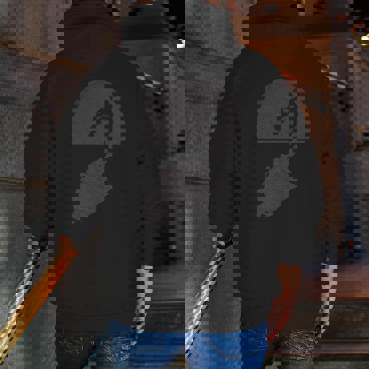 Super Dad Shadow Zip Up Hoodie Back Print