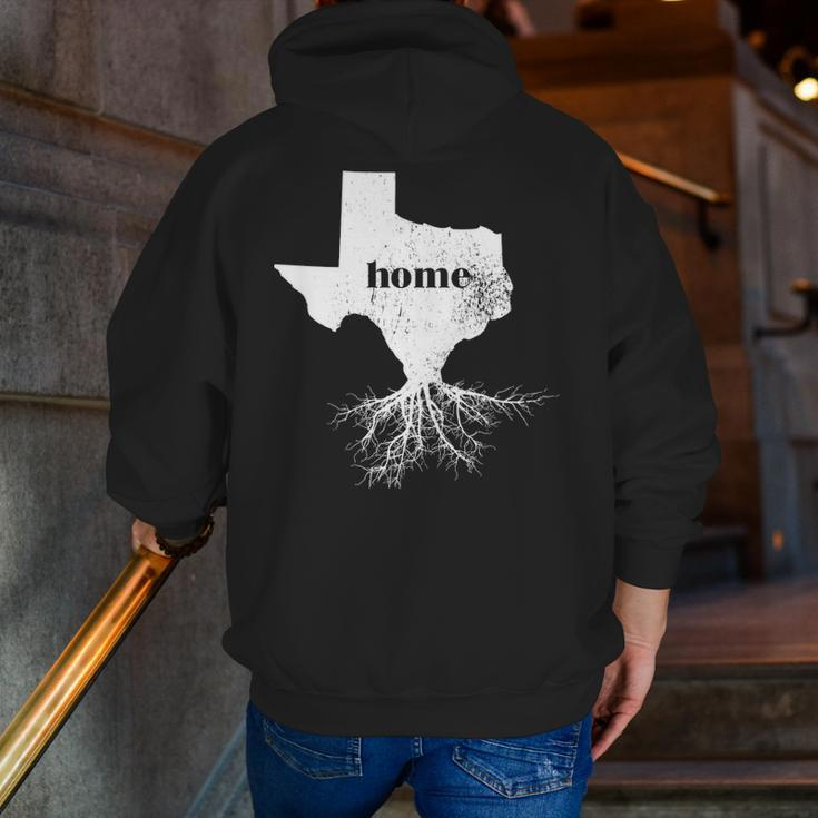 Texas Men Women Home State Pride Roots Love Zip Up Hoodie Back Print
