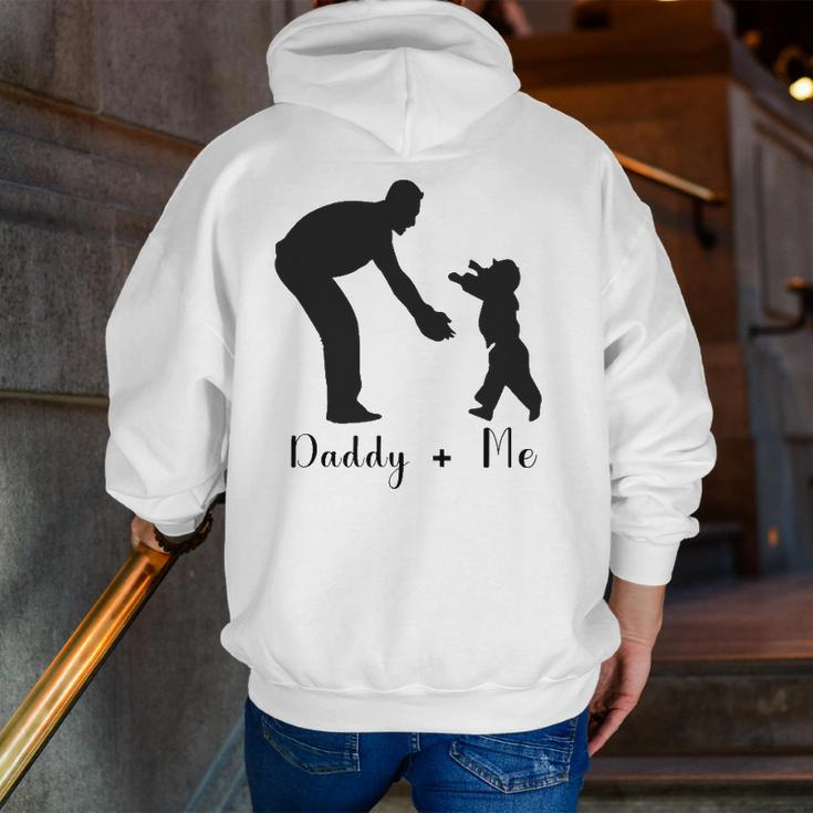 Happy Father's Day I Love Father Daddy And Me Zip Up Hoodie Back Print