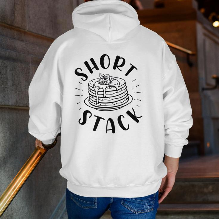 Short Stack Pancake Maker Dad Son Matching Father's Day Zip Up Hoodie Back Print