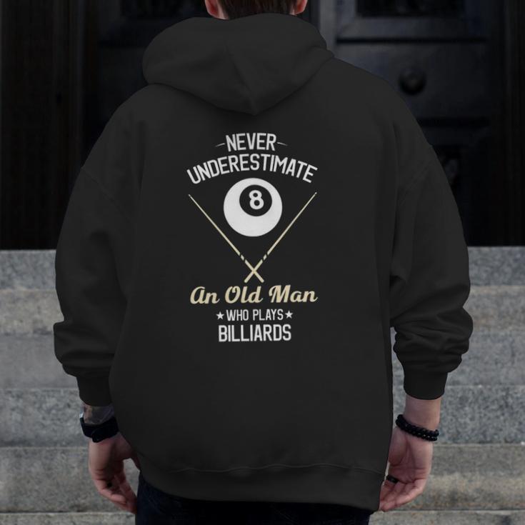 8 Ball Pool Zip Up Hoodie For Dad - Pink Billiard Game Full Zip Hoody With Custom Print - View #8