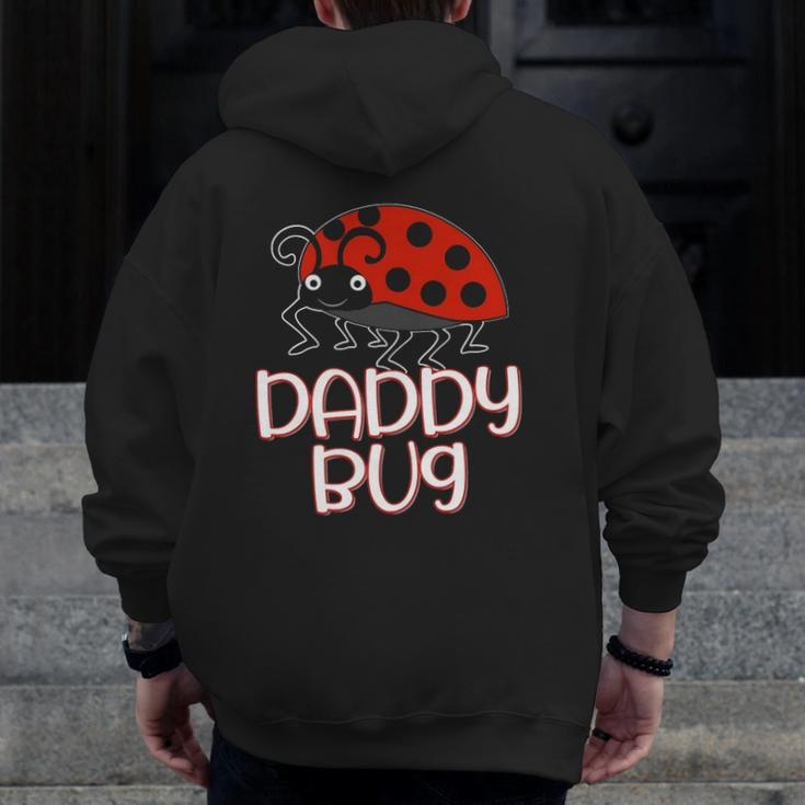 Bug Ladybug Beetle Insect Lovers Cute Graphic Zip Up Hoodie Back Print