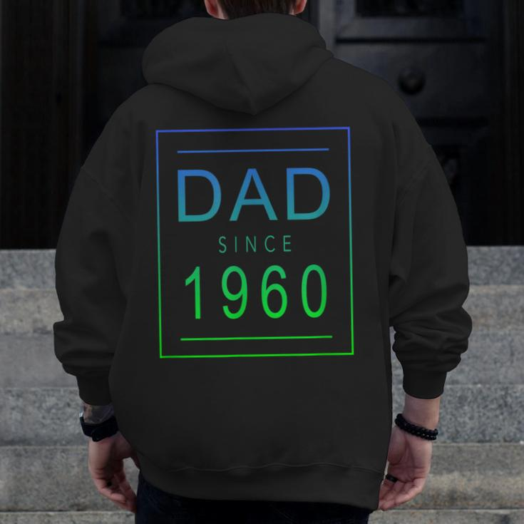 Dad Since 1960 60 Aesthetic Promoted To Daddy Father Bbjyxxp Zip Up Hoodie Back Print