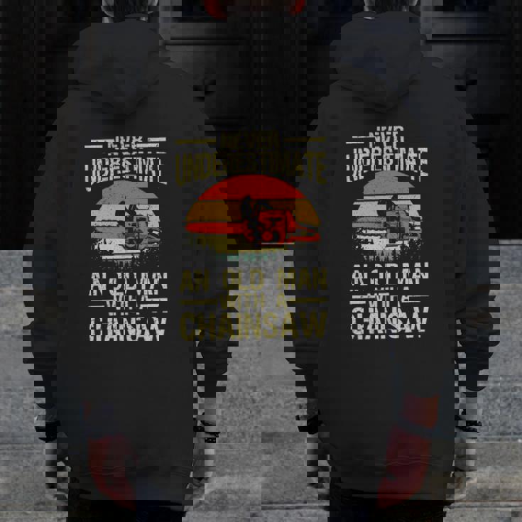 Lumberjack Art Men Dad Chainsaw Arborist Wood Logger Zip Up Hoodie Back Print Lumberjack Art Men Dad Chainsaw Arborist Wood Logger Zip Up Hoodie Back Print