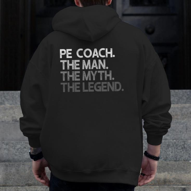 Pe Coach The Man Myth Legend Zip Up Hoodie Back Print