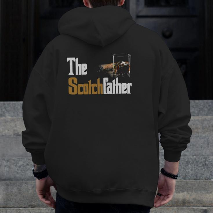 The Scotch Father Whiskey Lover From Her Zip Up Hoodie Back Print
