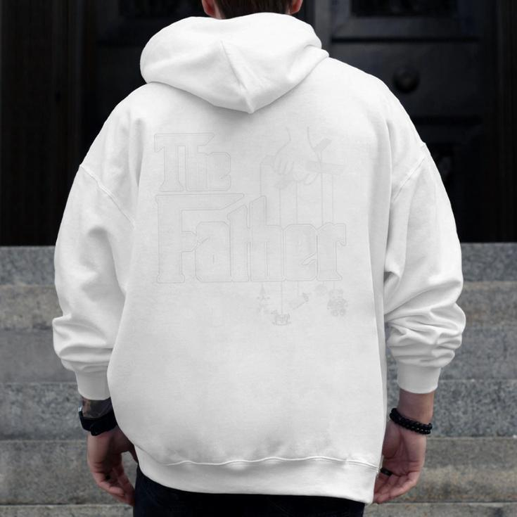 The Father New Daddy Expecting Baby Zip Up Hoodie Back Print