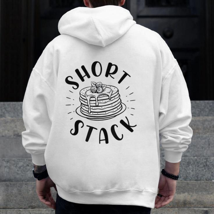 Short Stack Pancake Maker Dad Son Matching Father's Day Zip Up Hoodie Back Print
