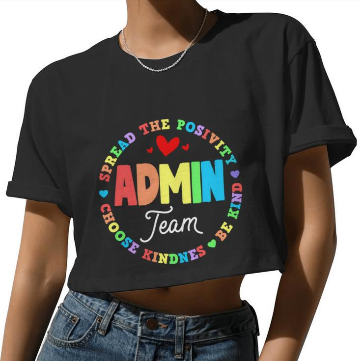 Admin Team Squad School Assistant Principal Administrator Great V2 Women Cropped T-shirt