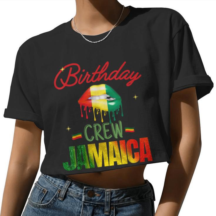 Birthday Party Jamaica Girls Crew Group Party Ideas Women Cropped T-shirt