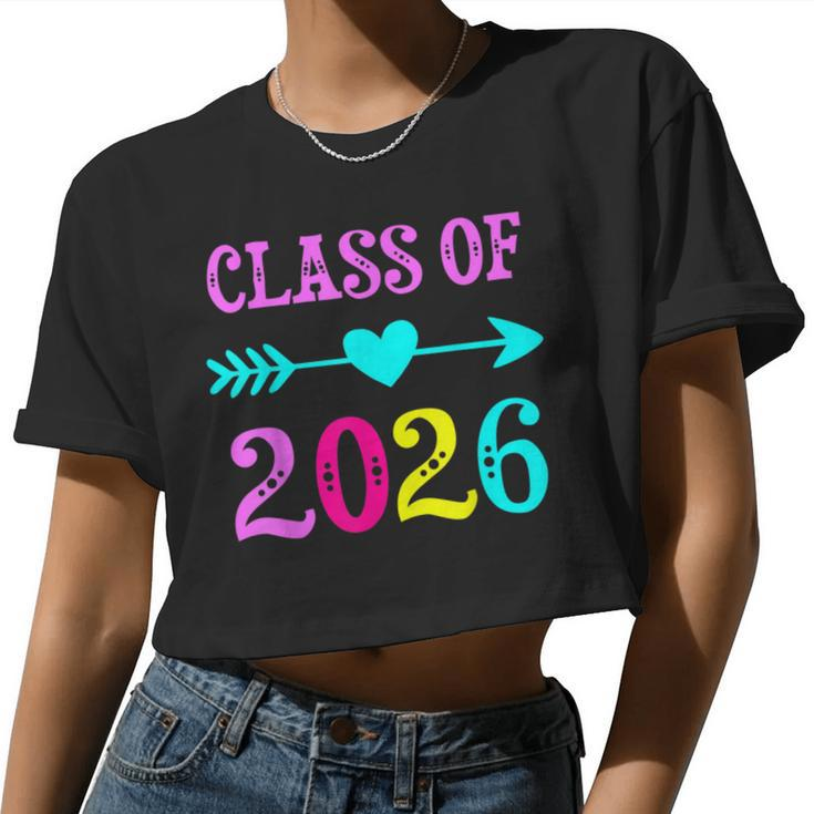 Class Of 2026 Grow With Me T For Teachers Students Women Cropped T-shirt