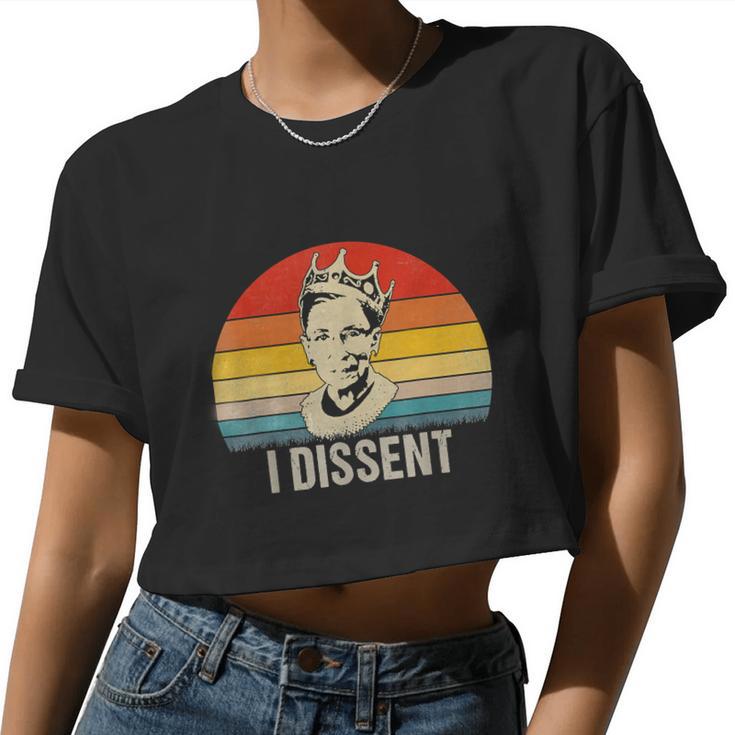 I Dissent Rbg Vote V2 Women Cropped T-shirt