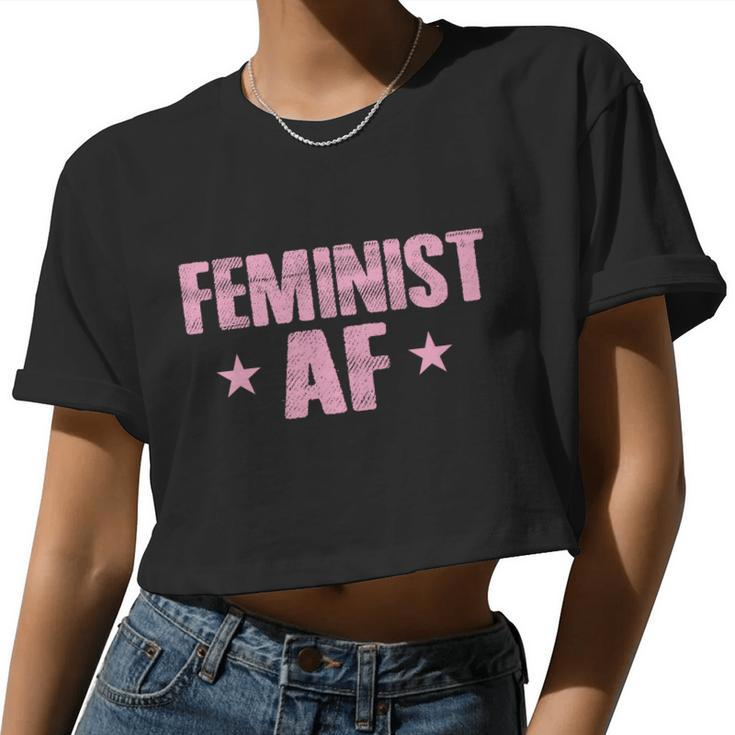 Feminist Af Tshirt Women Cropped T-shirt