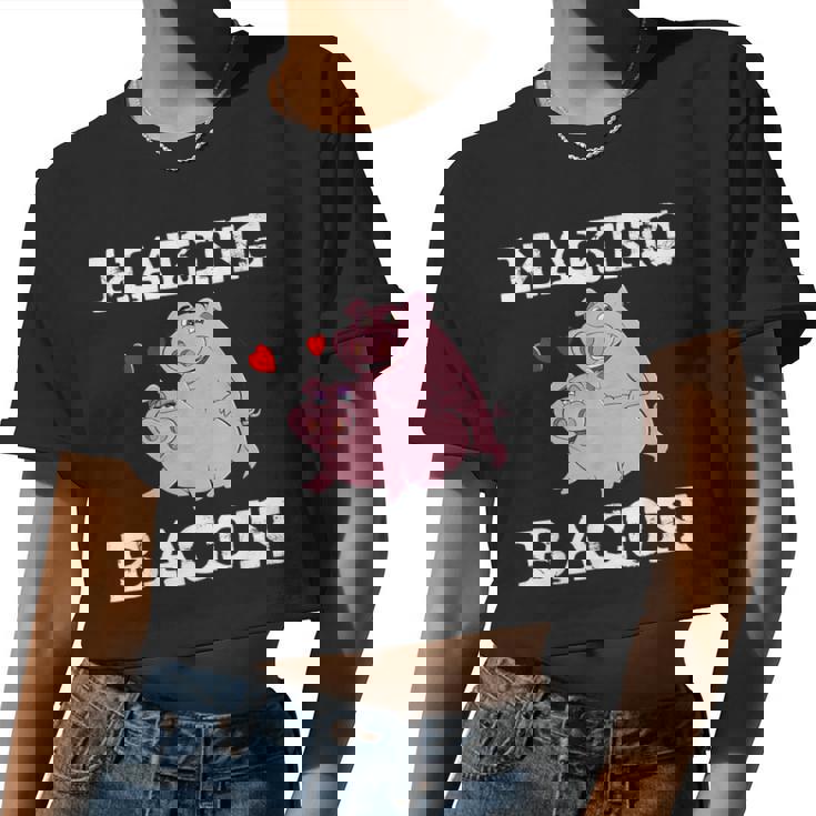 Pigs Making Bacon | Funny Pork Breakfast Shirt | Men Women