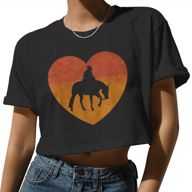 This Girl Loves Horses Equestrian Owner Women Valentine Day Women Cropped T-shirt