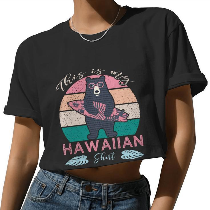 This Is My Hawaiian Cool Women Cropped T-shirt
