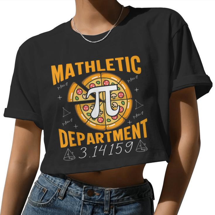 Mathletic Department 314159 Pi Day Math Teacher Women Cropped T-shirt