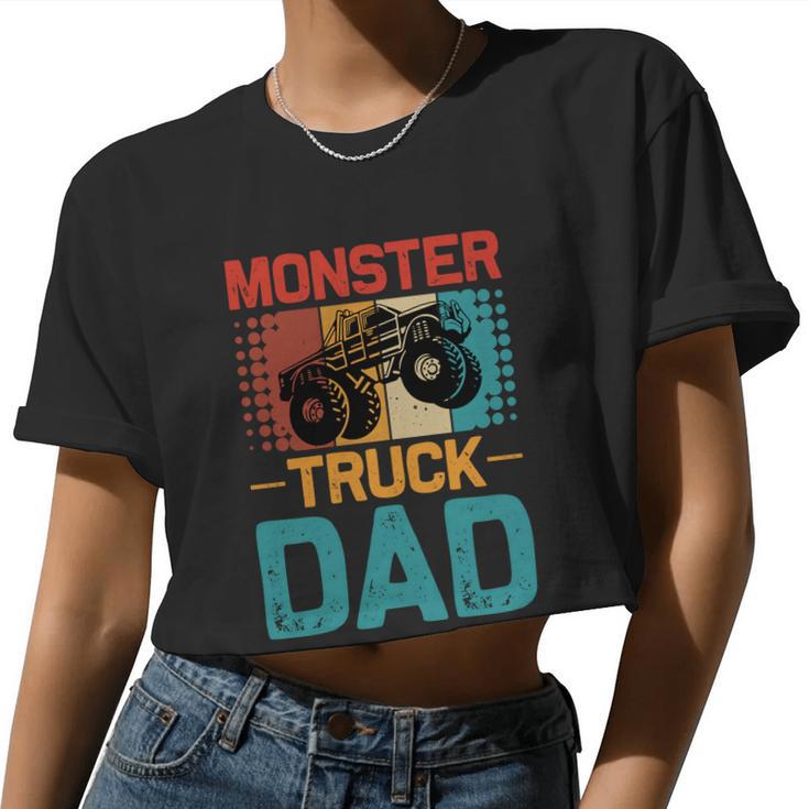 Monster Truck Dad T Women Cropped T-shirt