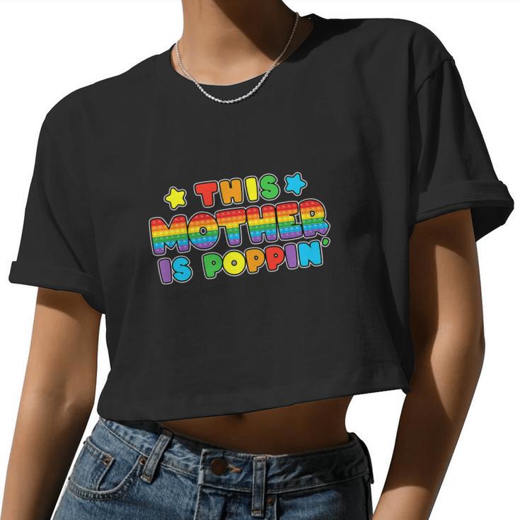 Pop It Mom Birthday Girl Boy Fidget Women Cropped T-shirt