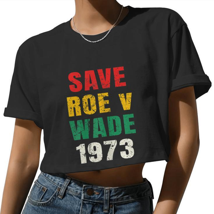 Save Roe V Wade Pro Choice Feminist Women Cropped T-shirt