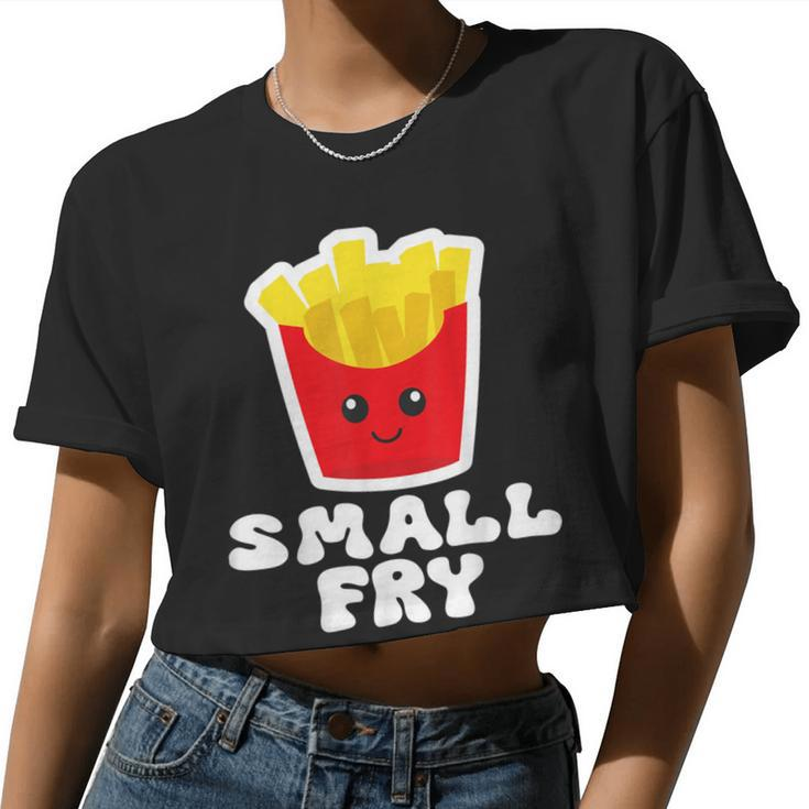 Small Fry Cute French Fry Toddler For Boys & Girls Women Cropped T-shirt