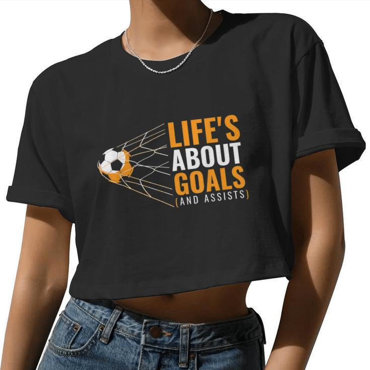 Soccer For Boys Women Cropped T-shirt