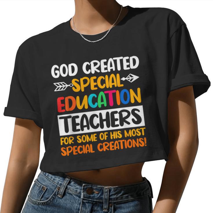 Special Education Teachers Sped Instructor Educator Women Cropped T-shirt