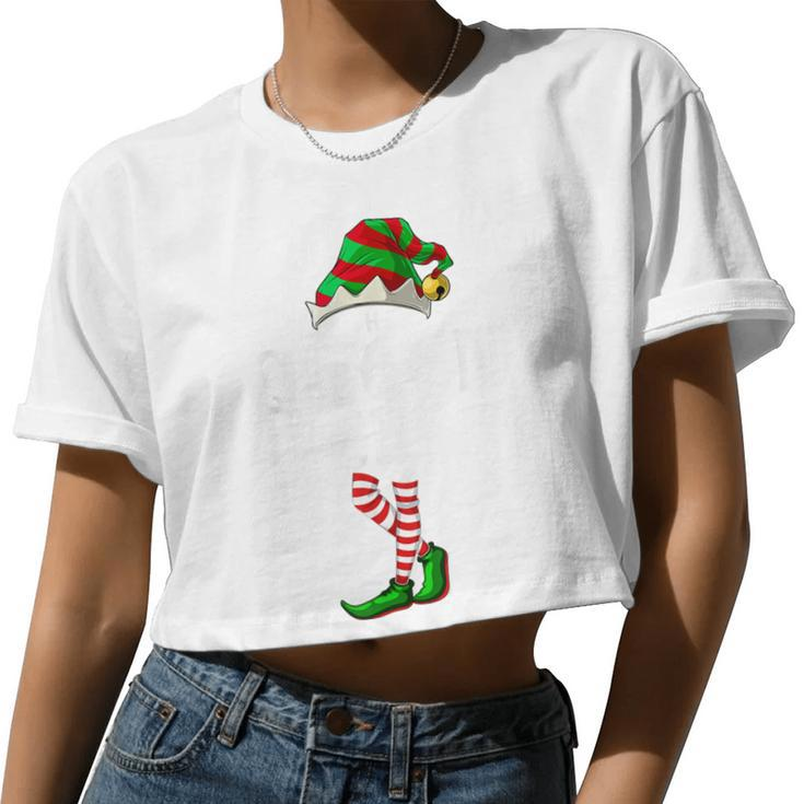I'm The Queen Elf T Matching Christmas Costume Women Cropped T-shirt