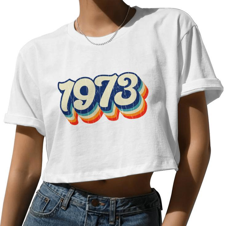 1973 Pro Choice Retro Women Cropped T-shirt