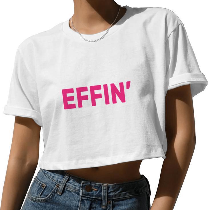 Best Effin Mom Ever V2 Women Cropped T-shirt