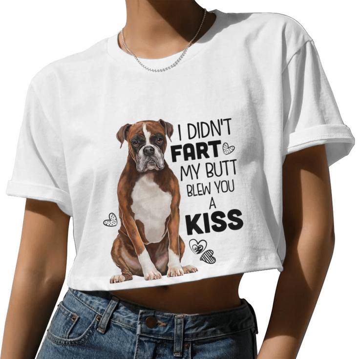 Boxer Dog Tshirt For Dog Mom Dog Dad Dog Lover Women Cropped T-shirt