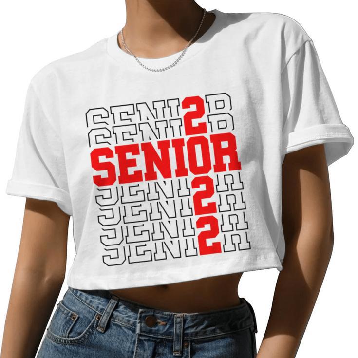 Class Of 2022 Senior Senior Graduation Women Women Cropped T-shirt