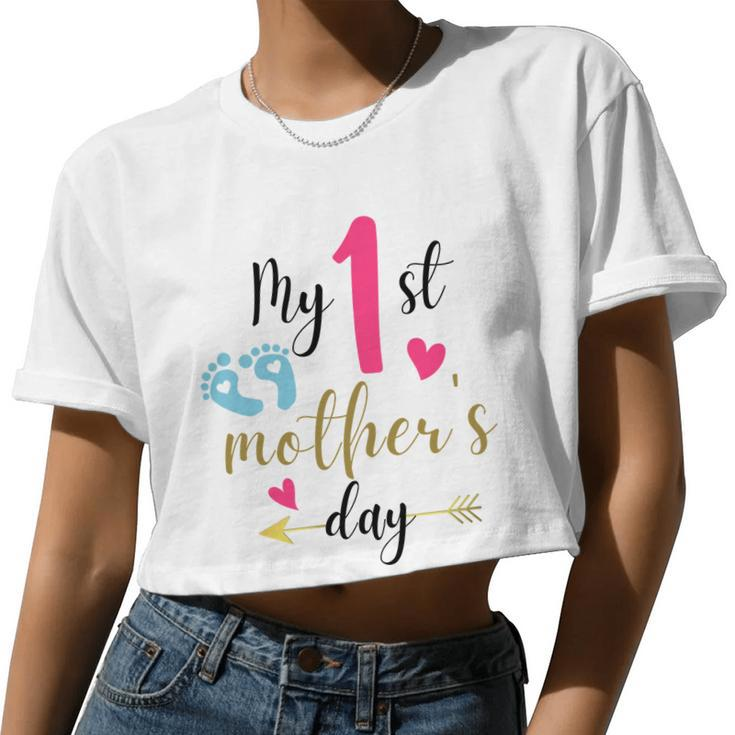 My First Mother's Day Women Cropped T-shirt