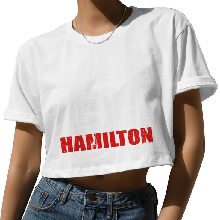 This Girl Loves Alexander Hamilton Women Cropped T-shirt