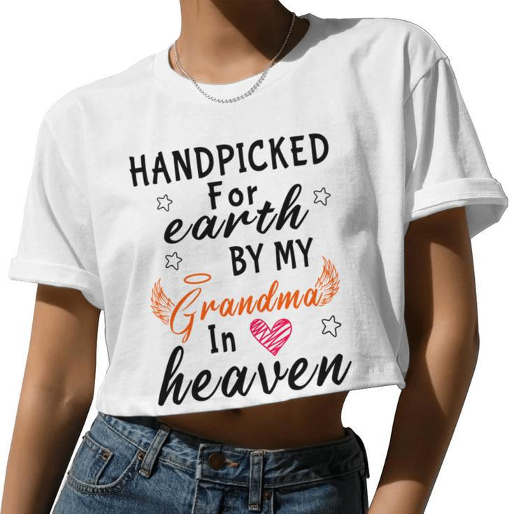 Handpicked Earth Grandma Heaven Women Cropped T-shirt