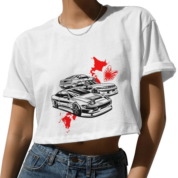 Old School Jdm Legends Tshirt Women Cropped T-shirt
