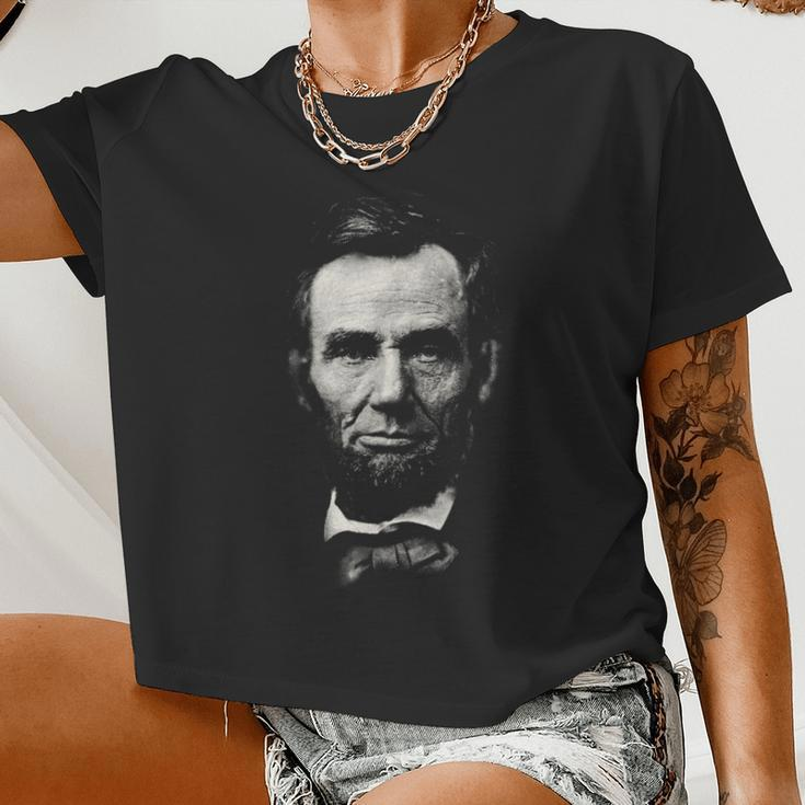 Abraham Lincoln History Teacher Women Cropped T-shirt