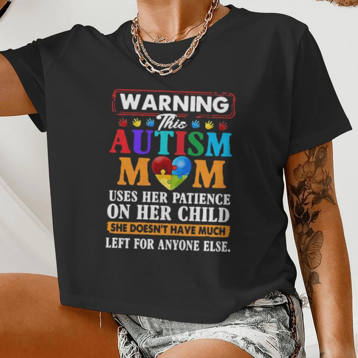 Autism Mom Women Cropped T-shirt