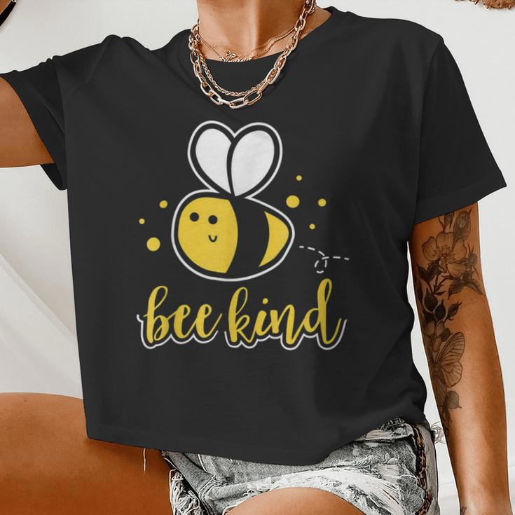 Bee Bee Bee Kind Tshirt Bumble Bee Kindness Teacher V3 Women Cropped T-shirt