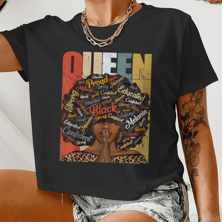 Black History Month Junenth For Black Queen Women Cropped T-shirt
