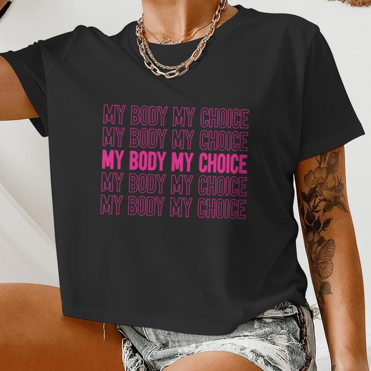 My Body My Choice V3 Women Cropped T-shirt