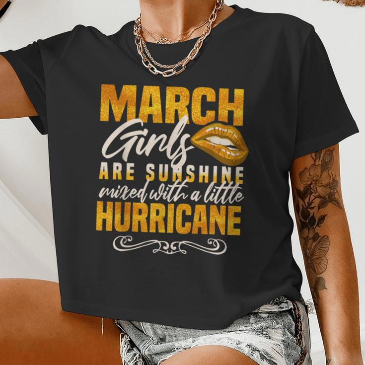 Born In March March Birthday Women Women Cropped T-shirt