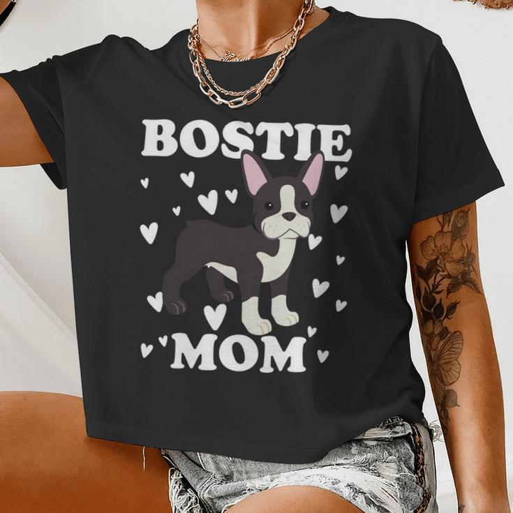 Bostie Mom Mummy Mama Mum Mommy Mother Women Cropped T-shirt